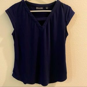 New York and Company Navy Blue Shirt